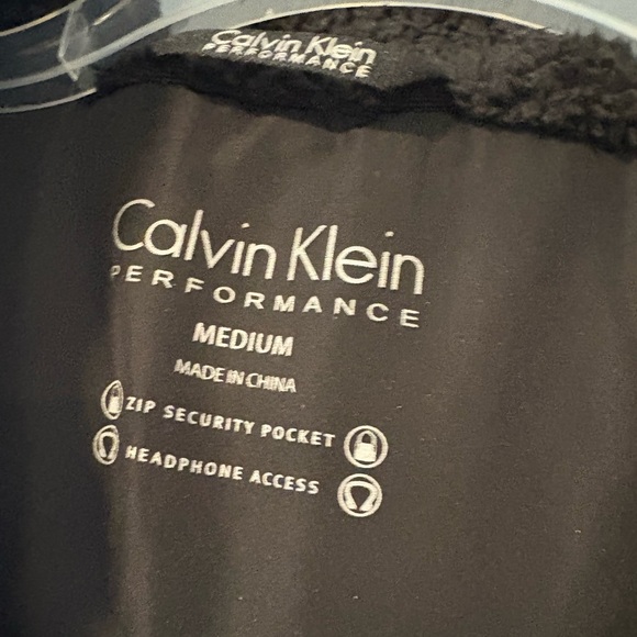 Calvin Klein Performance Black Puffer Vest w/ Hood & Pockets Womens Size Medium - Picture 7 of 9